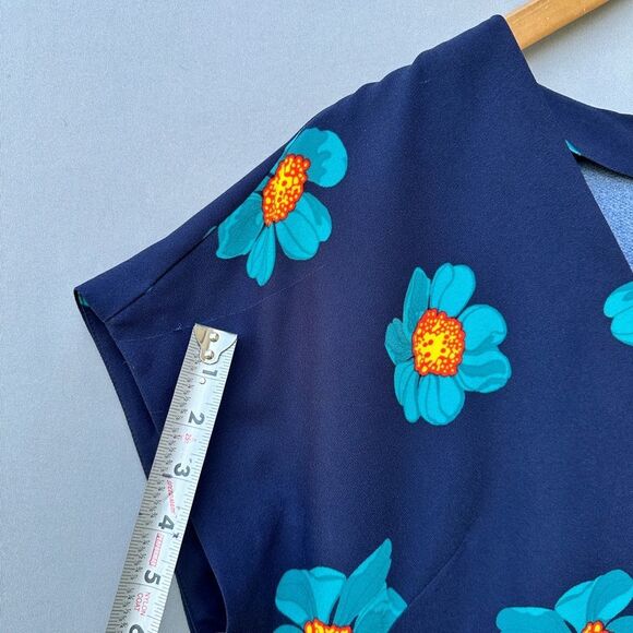 🎉5 for $45🎉 Banana Republic Dress Floral Print Size 12P - Picture 10 of 11